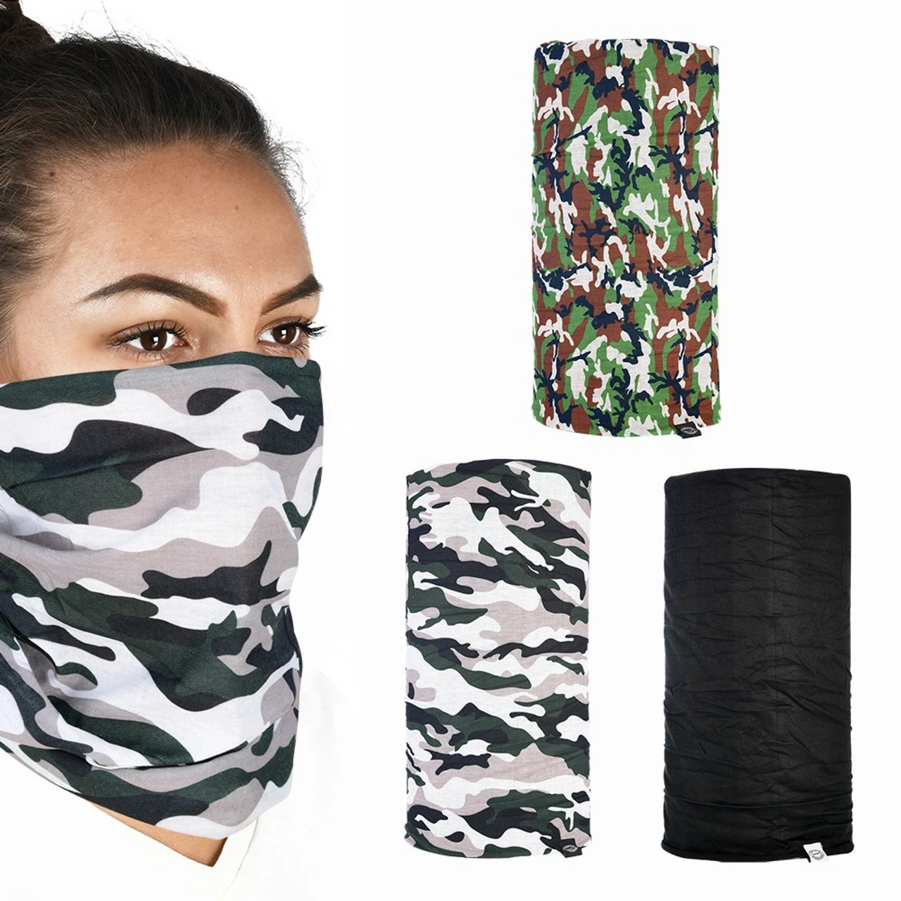 Oxford Comfy Neck Tube 3 Pack - Camo 3 Oxford Comfy Neck Tube 3 Pack - Camo