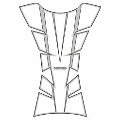 Oxford Sheer Arrow Tank Pad - Silver