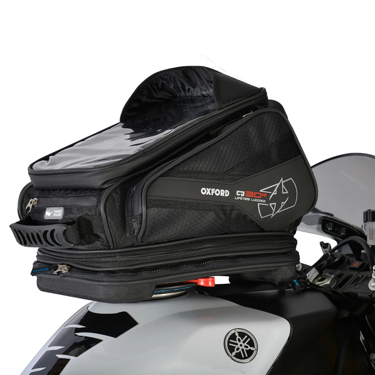 Oxford Q30R QR Quick Release Tank Bag - Black 3 Oxford Q30R QR Quick Release Tank Bag - Black