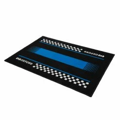 Oxford Door Mat Pitlane Suzi Blue 90 X 60cm