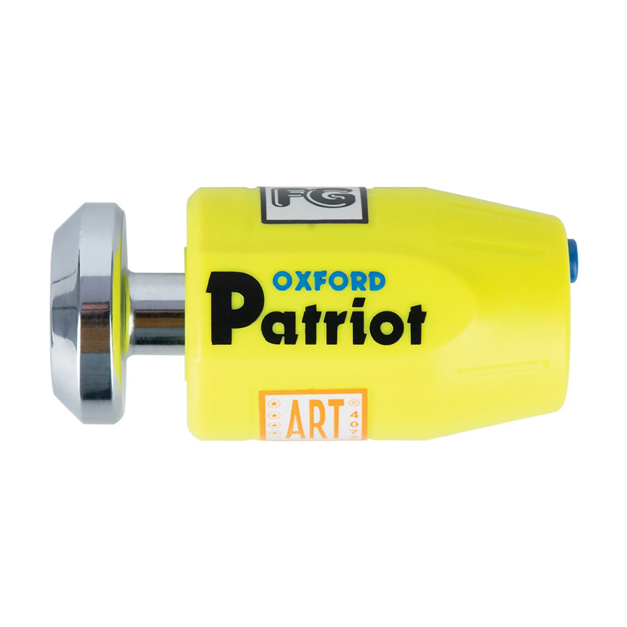 Oxford Patriot 14mm Pin Disc Lock Yellow 3 Oxford Patriot 14mm Pin Disc Lock Yellow