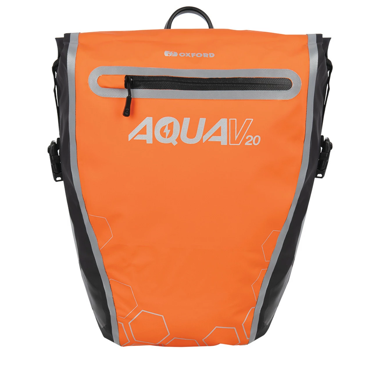 Oxford Aqua V 20 Single QR Pannier Bag Orange/Black 3 Oxford Aqua V 20 Single QR Pannier Bag Orange/Black